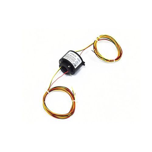 Collettore rotante elettrico - ECN012B-03S - CENO Electronics technology Co., Ltd - con foro passante / per applicazioni industriali / in oro