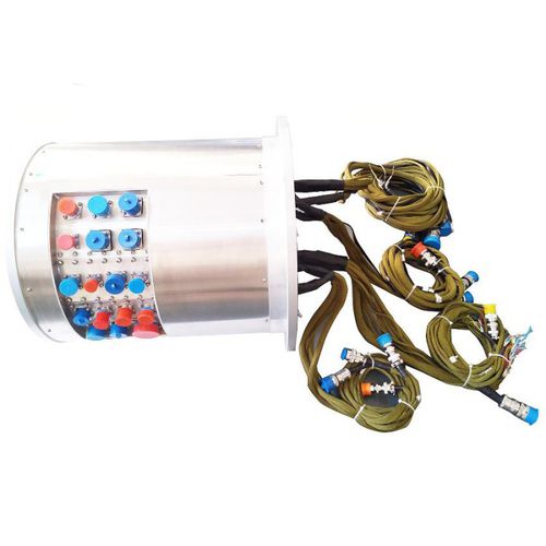 Collettore rotante elettrottico - DHK140-146 - JiuJiang Ingiant Technology Co.,Ltd - idraulico / a capsula / con foro passante