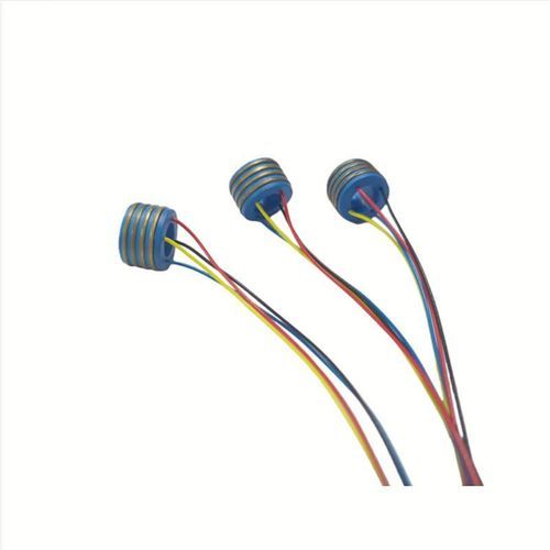 Collettore rotante elettrico - DHK006-4 - JiuJiang Ingiant Technology Co.,Ltd - ad albero cavo / in 2 parti / con foro passante