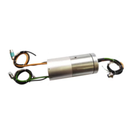 Collettore rotante elettrico - DHK060-30-4Q - JiuJiang Ingiant Technology Co.,Ltd - elettropneumatico / gas / con foro passante