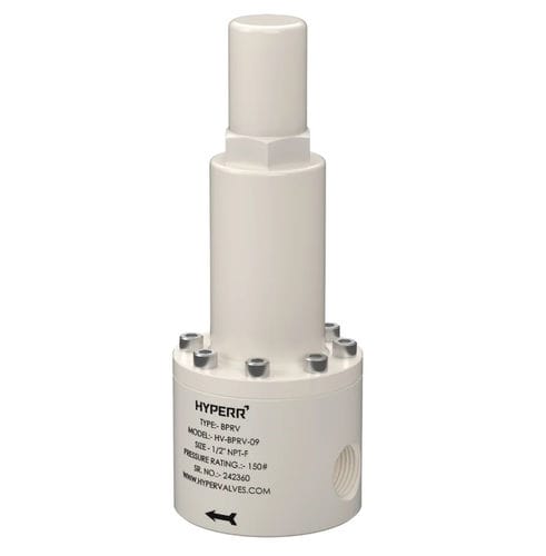 Regolatore di contro-pressione per vapore - HV-BPRV-10 - Hyper Valves - per acqua / per gas / a diaframma
