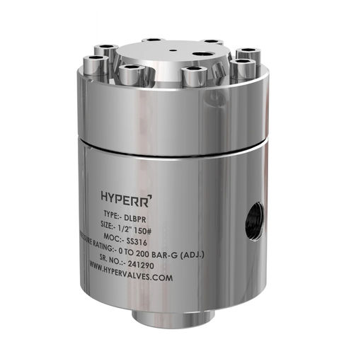 Regolatore di contro-pressione per acqua - HV-DLBPR-02 - Hyper Valves - per gas caldo / a pistone / a cupola
