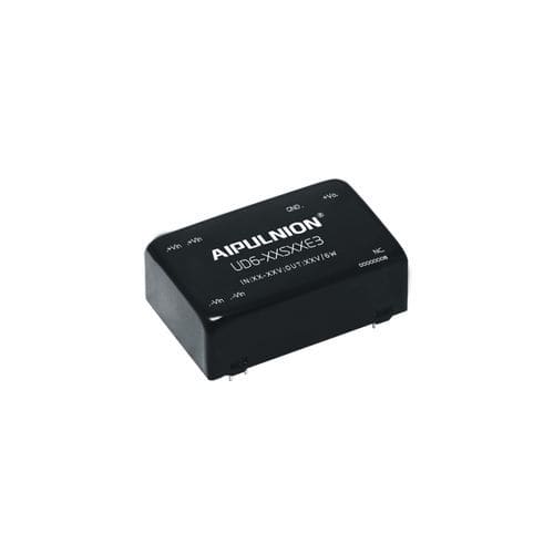 Convertitore DC/DC range di tensione di ingresso 4:1 - UD6-XXSXXE3 - Guangzhou Aipu Electron Technology Co.,Ltd - a bassa emissione / DIP / industriale