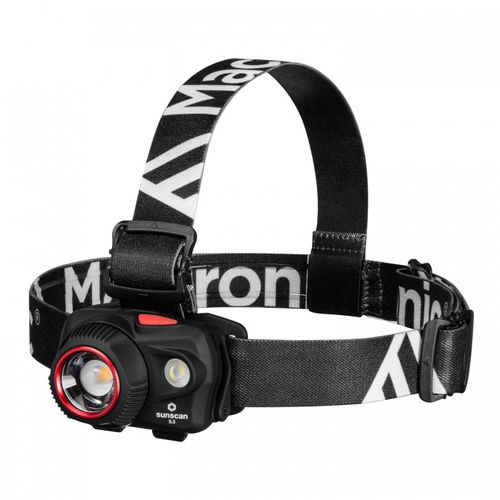 Torcia frontale LED - SUNSCAN 5.3 - Mactronic - lampeggiante / da lavoro / ricaricabile