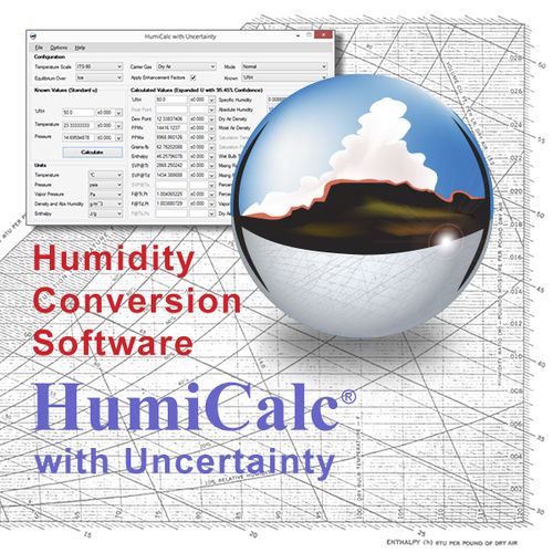 Pacchetto di software di conversione di dati - HumiCalc&reg; - Thunder Scientific Croporation - Windows