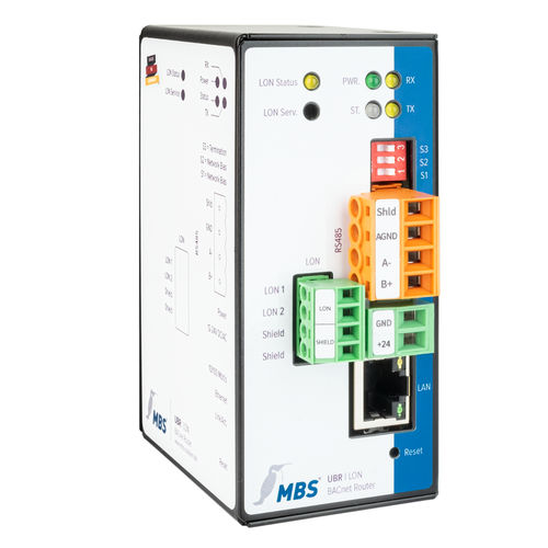 Router BACnet - UBR | LON - MBS GmbH - di comunicazione / LAN / RS485