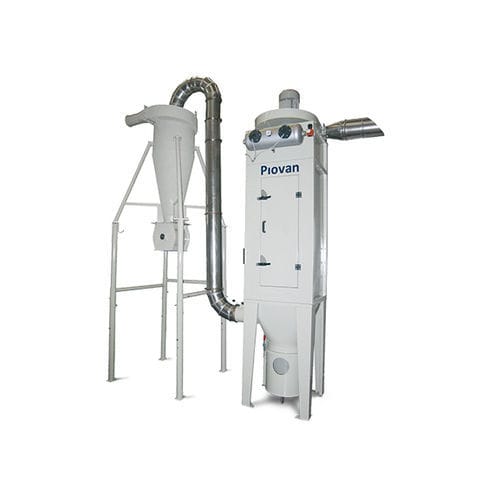 Depolveratore a cartuccia - KA series - Piovan - con rimozione pneumatica / compatto / modulare