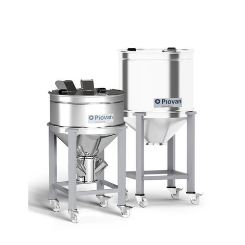 Silo amovibile - Bin  - Piovan - per contenitore di stoccaggio / in acciaio inossidabile / ad uso industriale