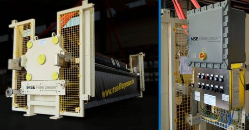 Filtro-pressa a trave laterale - AFP series - MSE Filterpressen GmbH - automatica / ad alta pressione / per trattamento di acque reflue