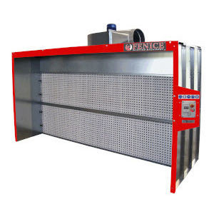 Cabina di verniciatura aperta - PLAIN - Fenice Machinery srl - per pezzi di ricambio / a filtro / modulare