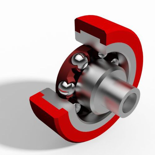 Cuscinetto a rulli - KLY - AKT GmbH - radiale / in acciaio / in plastica