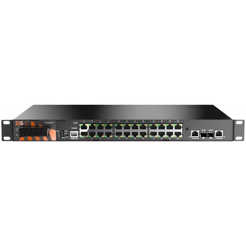 Switch Ethernet gestibile - iES26GF - iS5 Communications - 26 porte / montato su rack