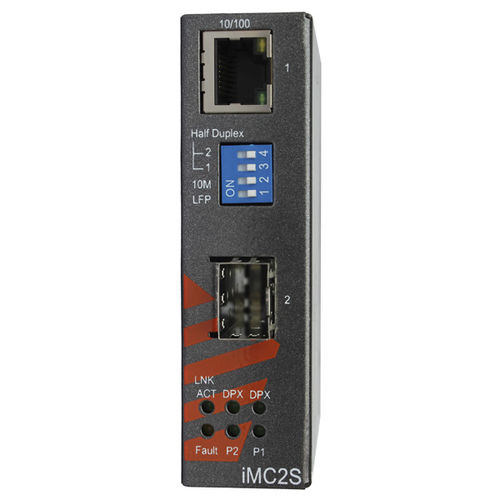 Convertitore di media - iMC2S - iS5 Communications - Ethernet / industriale / 2 porte
