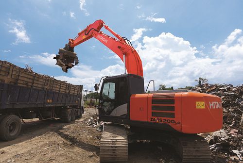 Elettromagnete di sollevamento a commutazione elettrica - ZX series - HITACHI Construction Machinery - per movimentazione di rottami / compatto