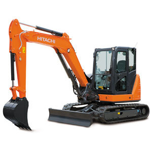 Midi-escavatore - ZX65USB-5A - HITACHI Construction Machinery - cingolato / Tier 4 intermedia / per cantiere di costruzione