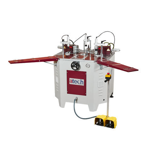 Cianfrinatrice per profilati in alluminio - APIS-1 - ATECH MACHINE - automatica / idraulica / a pedale
