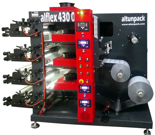 Macchina da stampa flessografica a 3 colori - alflex 3300 - altunpack makine san tic ltd şti - per carta / per film in plastica / per cartoni