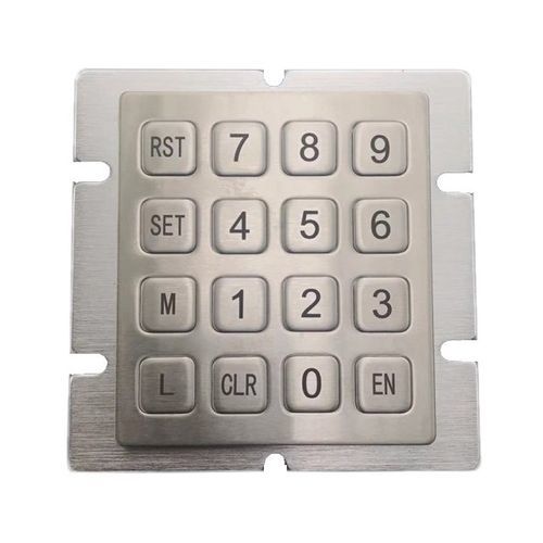 Tastiera numerica 16 tasti - CK-KE9080 - Clickin Industrial Co., Ltd. - ad incastro / in acciaio inossidabile / antivandalismo