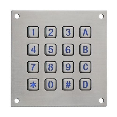 Tastiera numerica 16 tasti - CK-KE113113-BL - Clickin Industrial Co., Ltd. - ad incastro / in acciaio inossidabile / antivandalismo