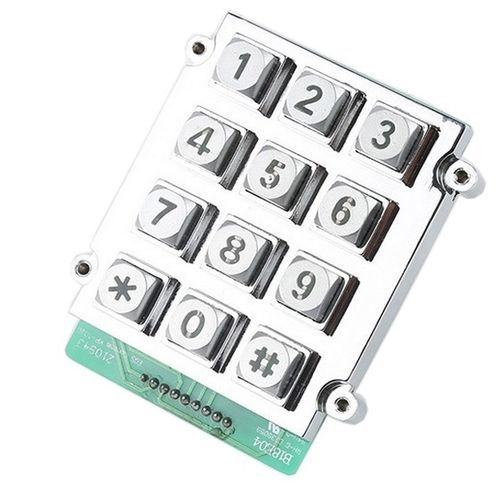 Tastiera numerica 12 tasti - CK-KE7863-BL - Clickin Industrial Co., Ltd. - ad incastro / in zinco / IP65