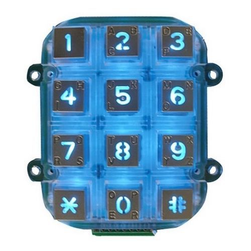 Tastiera numerica 12 tasti - CK-KE7256-BL - Clickin Industrial Co., Ltd. - ad incastro / in zinco / IP65