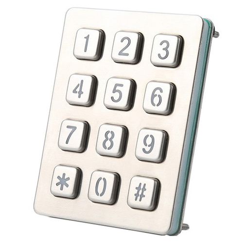 Tastiera numerica 12 tasti - CK-KE9473-BL - Clickin Industrial Co., Ltd. - ad incastro / in acciaio inossidabile / antivandalismo