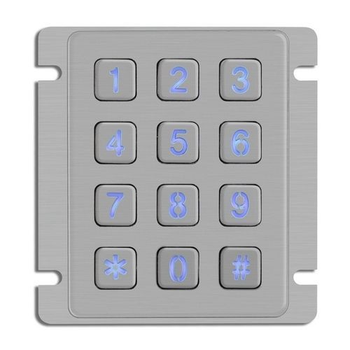 Tastiera numerica 12 tasti - CK-KE9473-BLBP - Clickin Industrial Co., Ltd. - ad incastro / in acciaio inossidabile / antivandalismo
