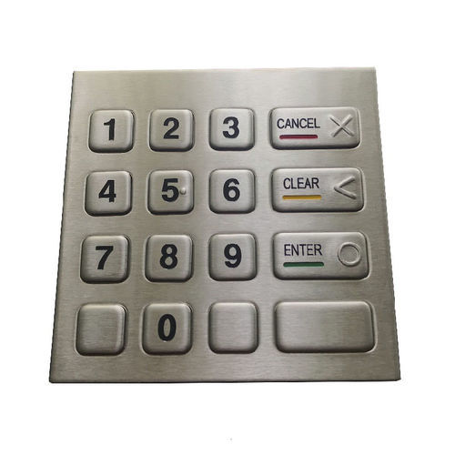 Tastiera numerica 16 tasti - CK-KE100100 - Clickin Industrial Co., Ltd. - ad incastro / in acciaio inossidabile / antivandalismo