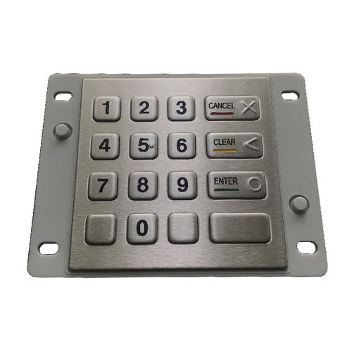 Tastiera numerica 16 tasti - CK-KE100100-BP - Clickin Industrial Co., Ltd. - ad incastro / in acciaio inossidabile / antivandalismo