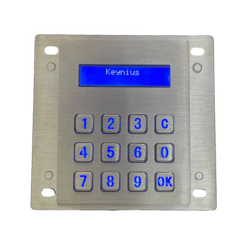 Tastiera numerica 12 tasti - CK-KE11994-LCD - Clickin Industrial Co., Ltd. - ad incastro / in acciaio inossidabile / antivandalismo
