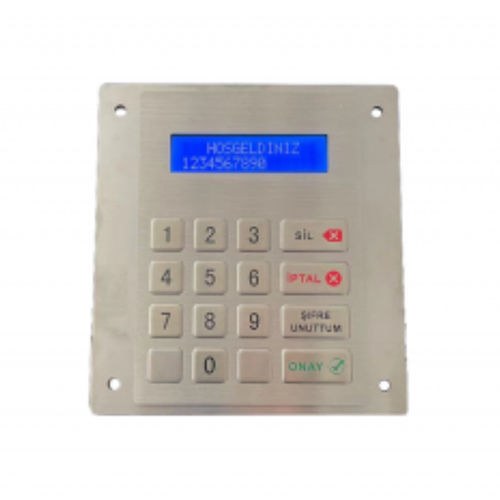 Tastiera numerica 16 tasti - CK-KE140127-LCD - Clickin Industrial Co., Ltd. - ad incastro / in acciaio inox 304 / in acciaio inossidabile