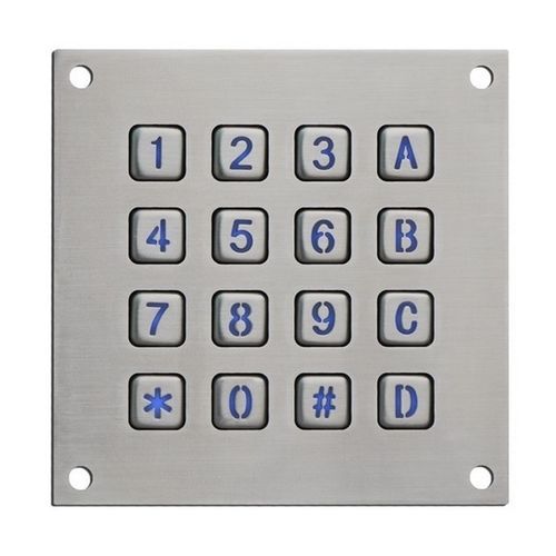 Tastiera numerica 16 tasti - CK-KE113113-BL - Clickin Industrial Co., Ltd. - ad incastro / in gomma / in acciaio inox 304