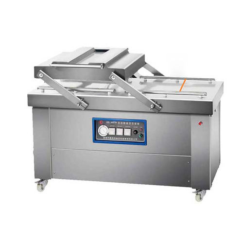Macchina di confezionamento sottovuoto - DZ500/2S - Shandong Kangbeite Food Packaging Machinery Co., Ltd. - semiautomatica / a doppia campana / per alimenti