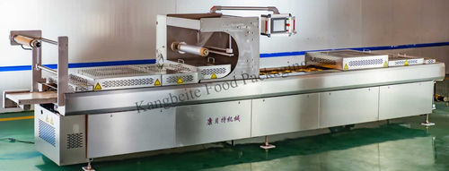 Macchina termoformatrice alimentata a rullo - TVS series - Shandong Kangbeite Food Packaging Machinery Co., Ltd. - per imballaggi / automatica / sottovuoto