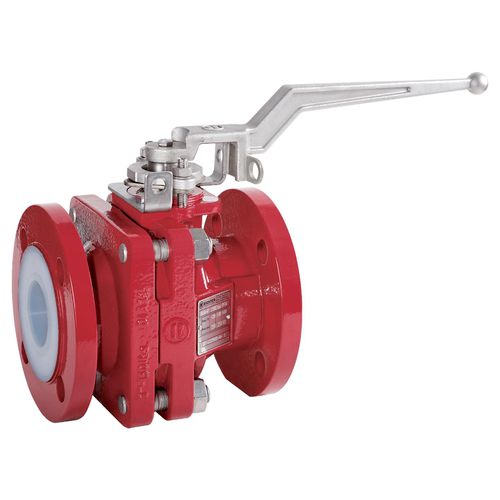 Valvola a sfera - BVA series - Richter Chemie Technik - manuale / con flangia / 1 pezzo