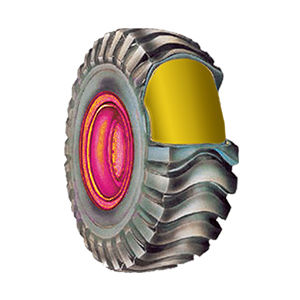 Pneumatico industriale - CGA ricambi - per piattaforma elevatrice / a cerchiatura piena