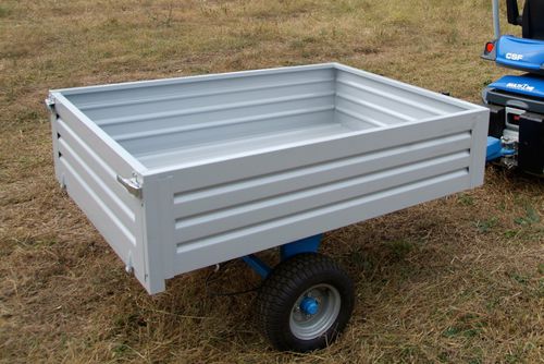 Rimorchio con cassone ribaltabile - C89077x - Multione - per rifiuti / a un asse / trainato
