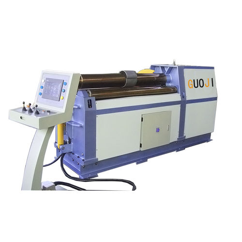 Calandra a 4 rulli - GJW12H-8X2000 - Nantong Guoji Machinery Equipment Co.,Ltd. - idraulica / automatica / con pannello di controllo mobile
