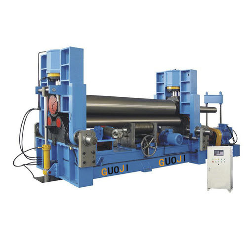 Calandra a 3 rulli - GJW11S-35X3000 - Nantong Guoji Machinery Equipment Co.,Ltd. - idraulica / automatica / con pannello di controllo mobile