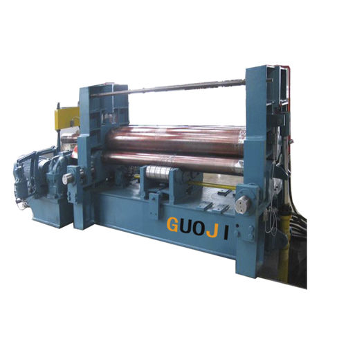 Calandra a 3 rulli - GJW11S-35X2500 - Nantong Guoji Machinery Equipment Co.,Ltd. - idraulica / automatica / con pannello di controllo mobile