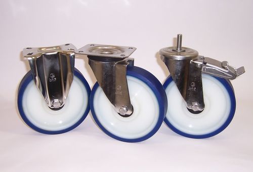 Ruota girevole - ADINYL SOFT + INOX20 - LAG SPA - con piastra girevole / con cuscinetto a sfere / con freno