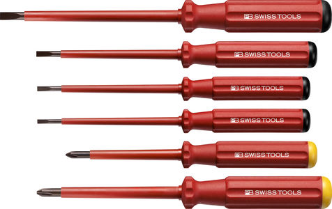 Cacciavite isolato - PB 5542, PB 5550 CBB - PB Swiss Tools ( Shanghai) Trading Co.,Ltd - piatto / con impronta a croce Phillips / in acciaio