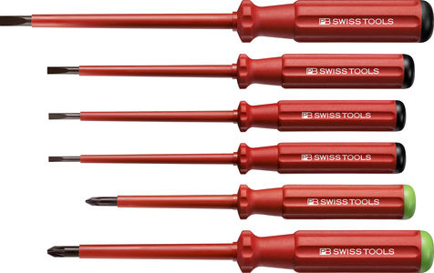 Cacciavite isolato - PB 5543, PB 5551 CBB - PB Swiss Tools ( Shanghai) Trading Co.,Ltd - piatto / Pozidriv / in acciaio