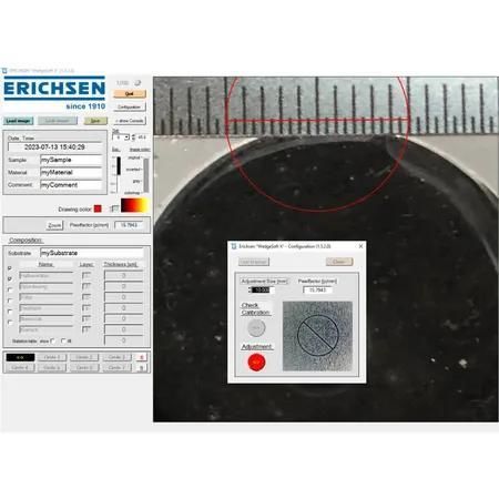 Misuratore di spessore per materie plastiche - WedgeSoft X - ERICHSEN GmbH & Co. KG - di materiali / di rivestimento / per strutture in calcestruzzo