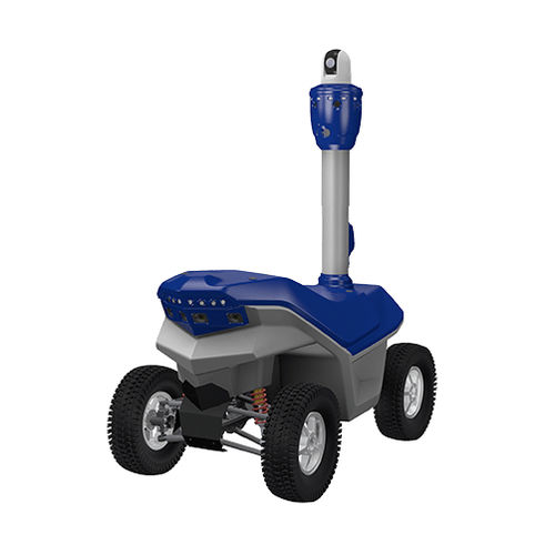 Robot di soveglianza mobile - PICARD - SMP Robotics Systems Corp. - da esterno / con dispositivo acustico