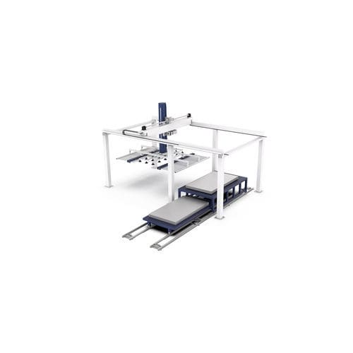 Sistema di carico e scarico di lastre - ALG - HSG LASER CO.,LTD - per applicazioni di taglio / automatico