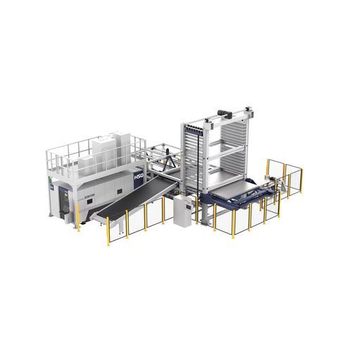 Sistema di carico e scarico per sistema laser - Store Pro series - HSG LASER CO.,LTD - per pallet / automatico / modulare