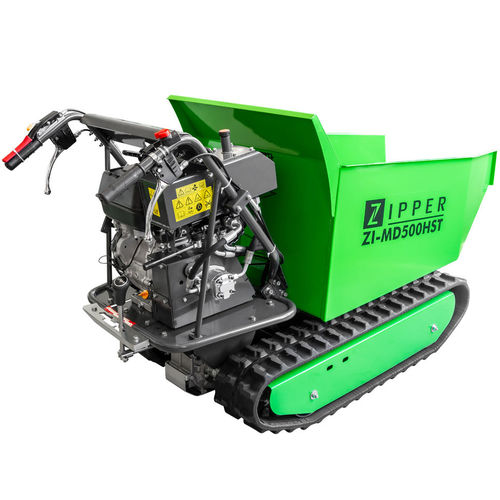 Mini dumper cingolato - ZI-MD500HST - Zipper Maschinen - con motore a combustione / a scarico frontale