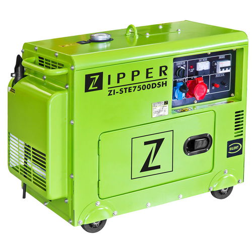 Gruppo elettrogeno a benzina - ZI-STE7500DSH - Zipper Maschinen - monofase / con rotelle / ad iniezione diretta