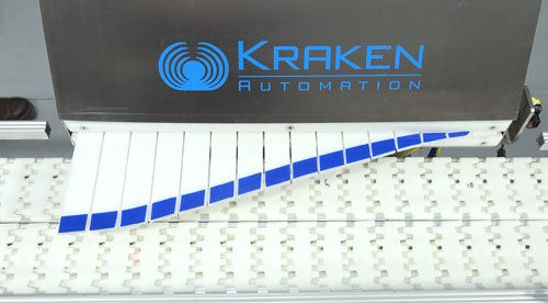 Trasportatore a nastro - Kraken Automation - a catena / convergente / con deviatore